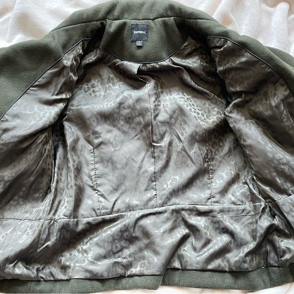 Express faux wool moto jacket - Picture 9 of 9